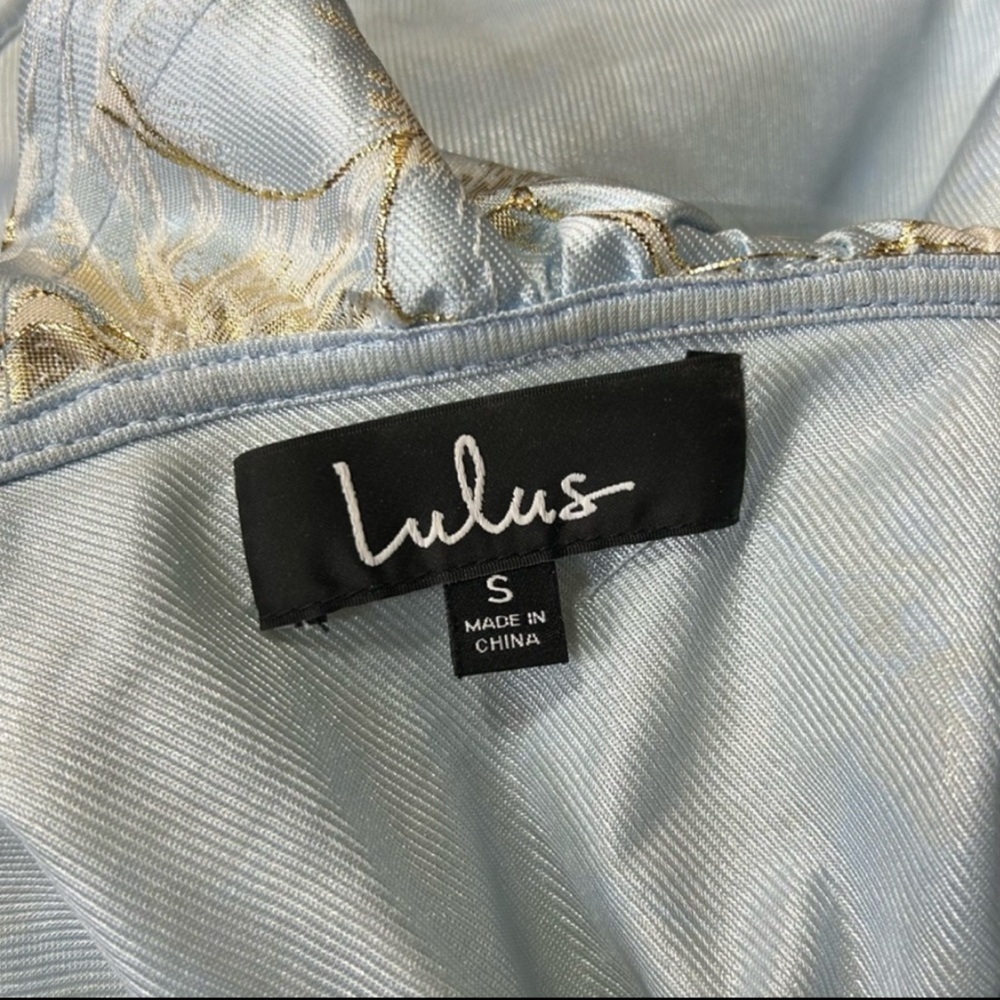 Lulu's Light Blue Floral Mini Dress - Picture 10 of 12